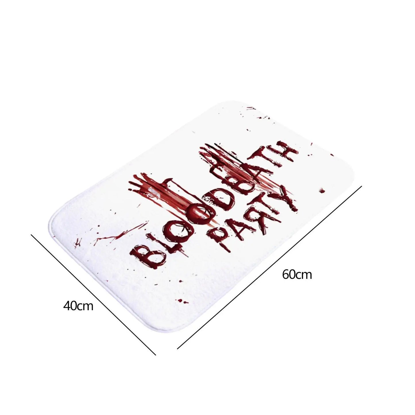 Halloween Bloody Bathroom Rug Soft Flannel Bedroom Rug Spooky Gifts