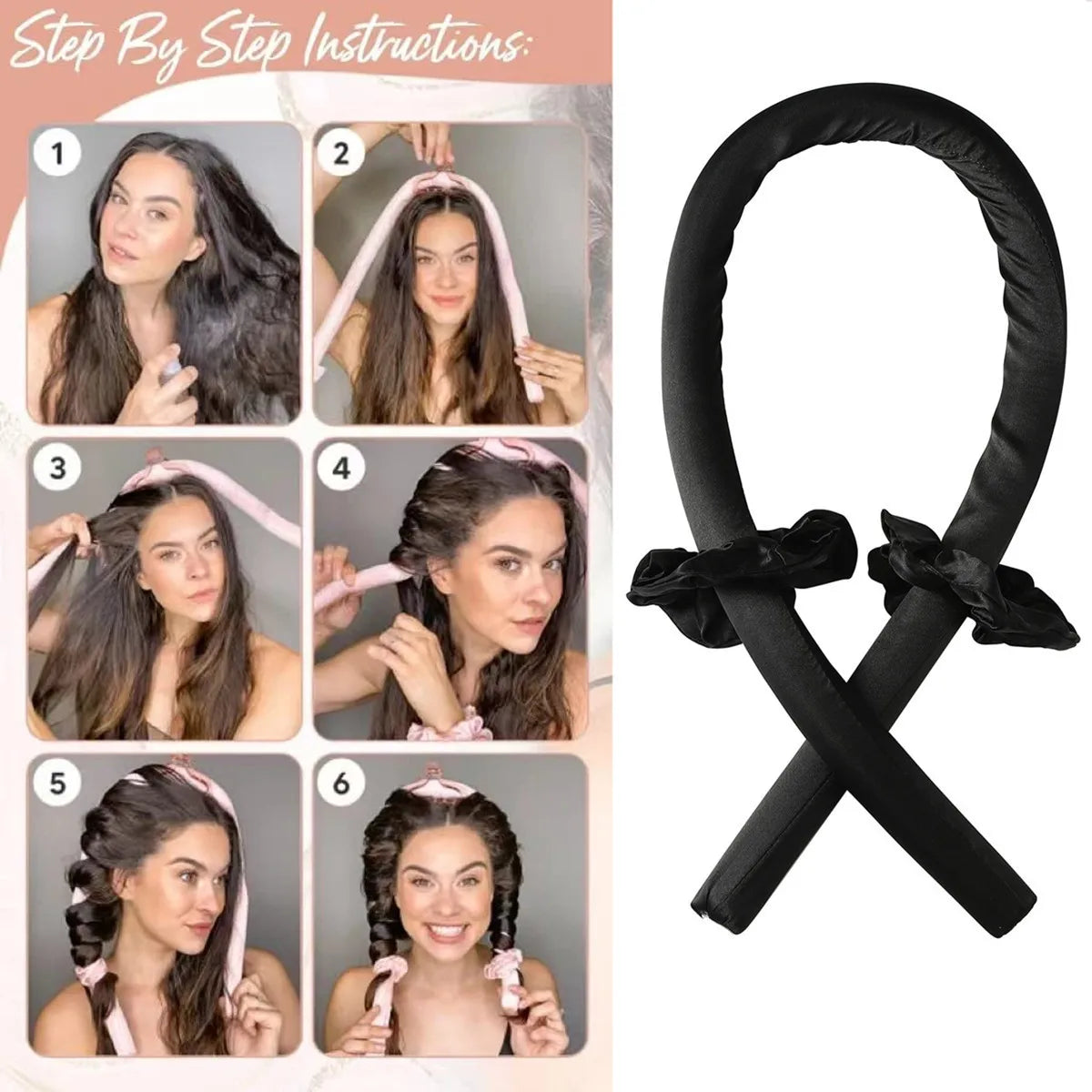 Foam No Heat Sleeping Curling Iron Hairdressing Big Wave Curling Iron