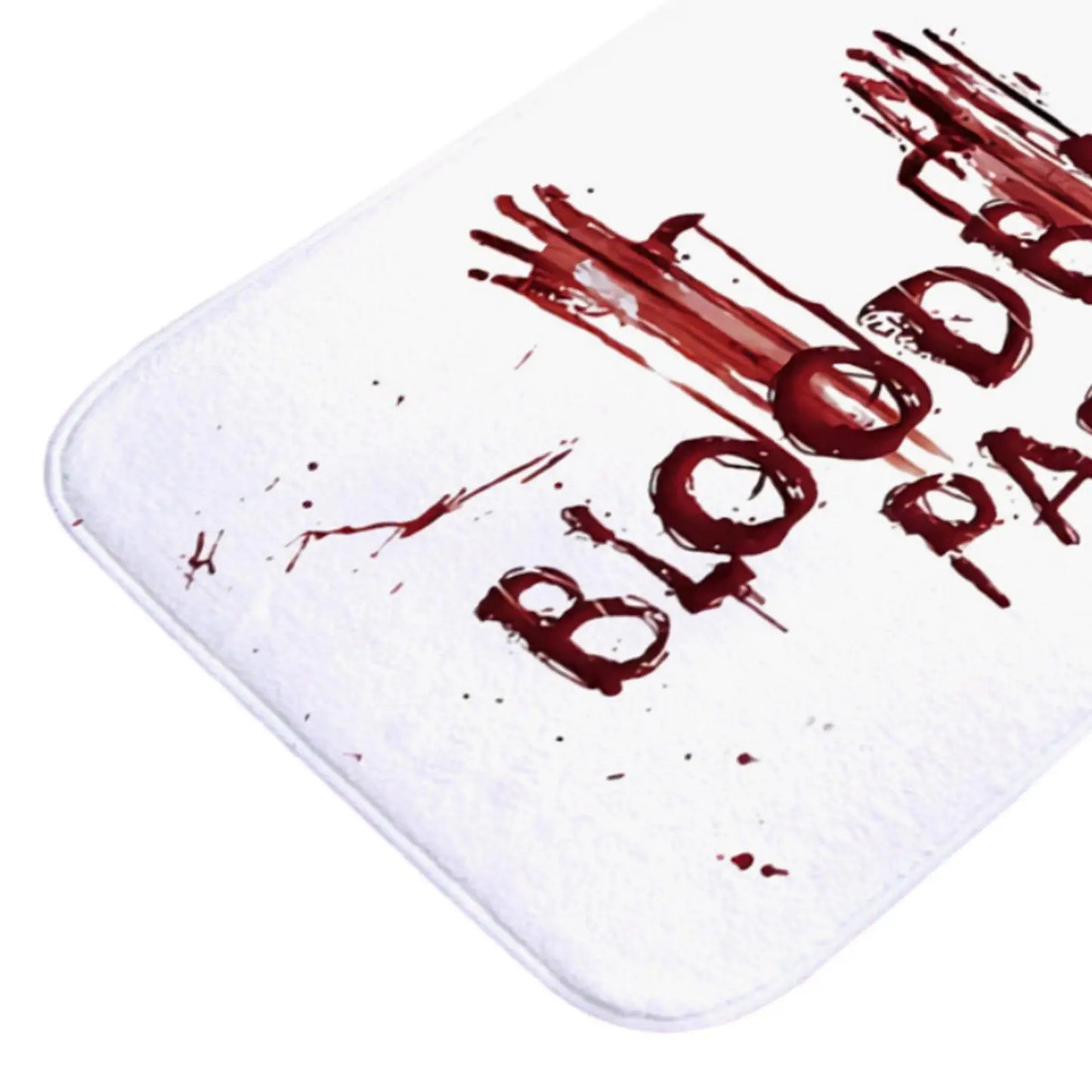 Halloween Bloody Bathroom Rug Soft Flannel Bedroom Rug Spooky Gifts
