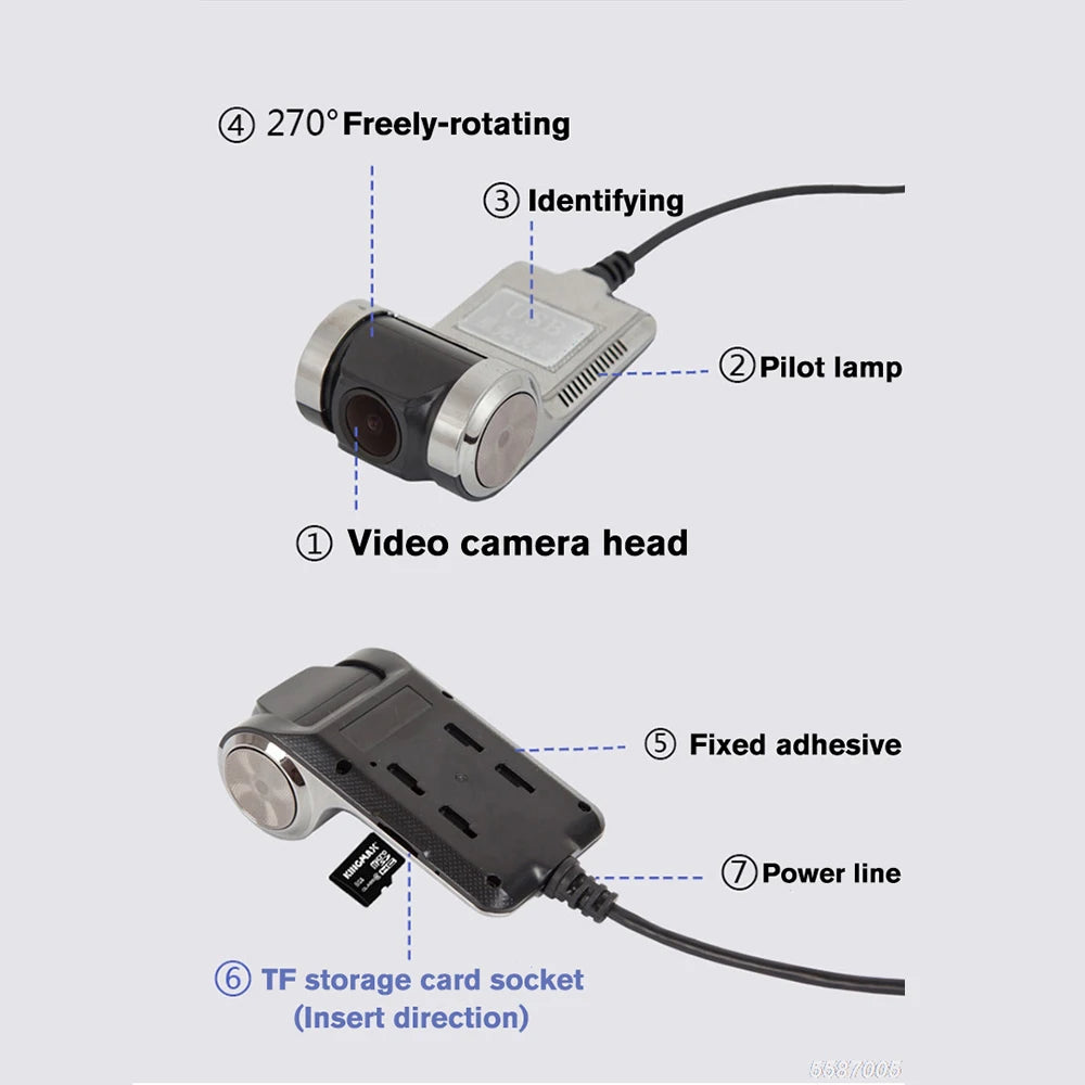 Car DVR ADAS LDWS Dash Cam Full HD 1080P Dash Cam For DVD Android
