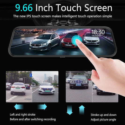 10 Inch Mirror Camera for Car Touch Screen Video Recorder Rearview