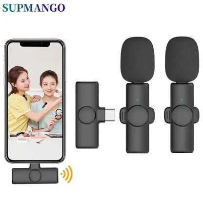 K11 Professional Wireless Lavalier Microphone for iPhone iPad Laptop