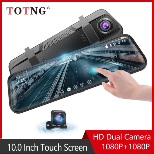 10 Inch Mirror Camera for Car Touch Screen Video Recorder Rearview