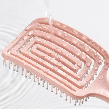 1Pcs Elastic Massage Comb Hollow Out Hair Brush Scalp Massage Combs