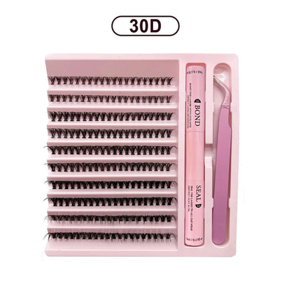 DIY Lashes Extension Kit Lash Bond and Seal Remover Eyelashes 200 PCS
